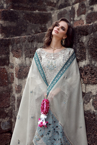 Grey Dusk Farshi Shalwar With Short Shirt