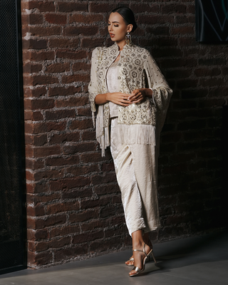 White Kamdani handwork jacket