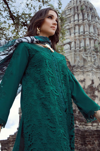 Emerald Drape With Long Shirt