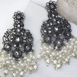 White Pearl Drop Earring - 1