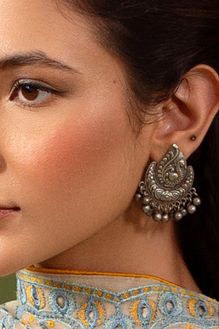 Tribal Peacock Drop Earring - 3