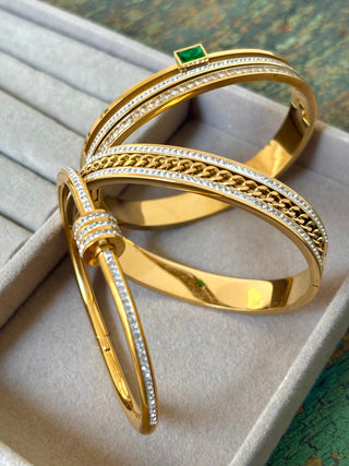 Knit Zirconium Bracelet