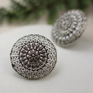 Tribal Round Stud Earring