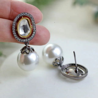 Statement Pearl Drop Earring