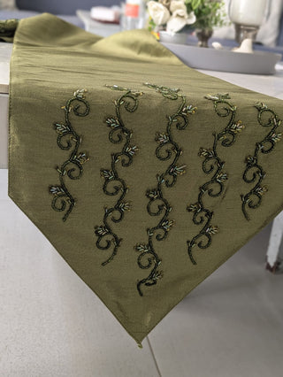 Festive charm table runner