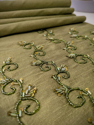 Festive charm table runner