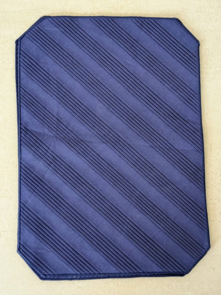 Blue Pleated Elegance