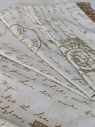 Calligraphy on Linen