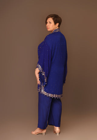 BLUE KAMDANI BOX CUT