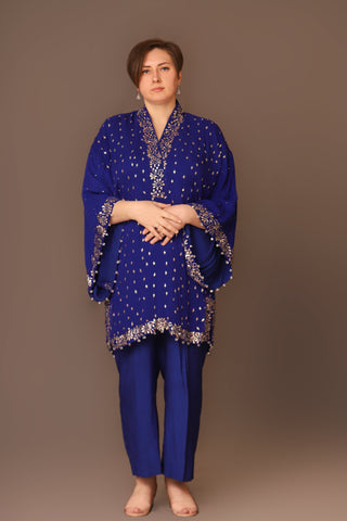 BLUE KAMDANI BOX CUT