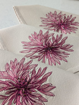 Blush Blooms on Beige