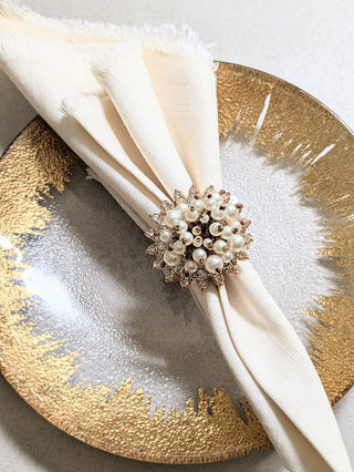 Pearl & Bead Napkin Rings for Elegant Dining