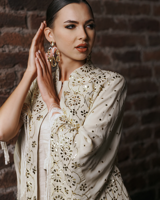 White Kamdani handwork jacket