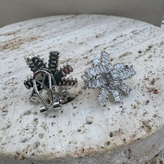 Bow Zirconium Earrings