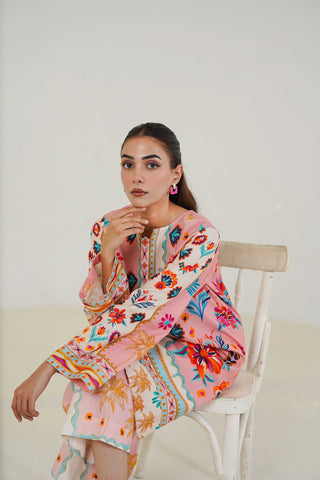 Lawn Co Ord Set D-1