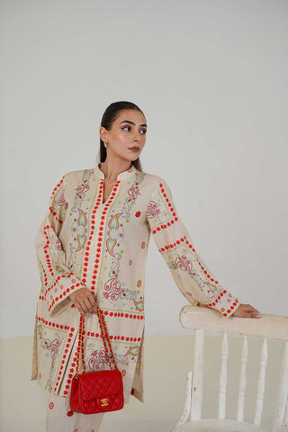 Lawn Co Ord Set D-4