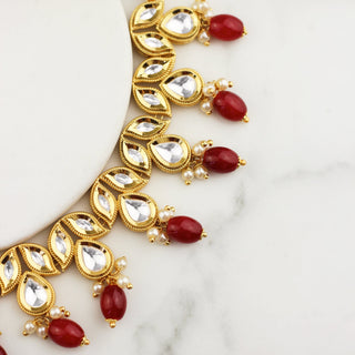 Red Kundan Necklace