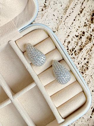 Zircon Studded Bottega (Silver)