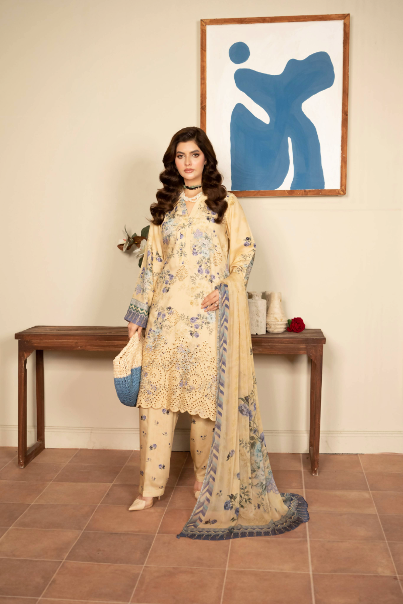 DIGITAL PRINTED VISCOSE EMBROIDERED COLLECTION