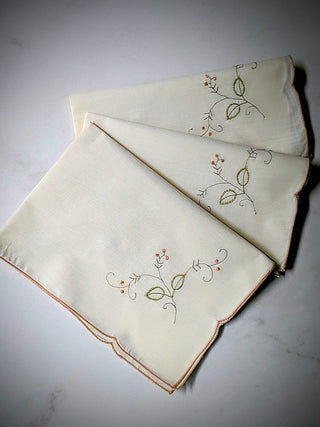 Embroidered Elegance in Beige