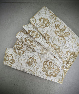 Golden Elegance in Ivory