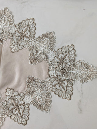 Beige Beauty with a Touch of Lace