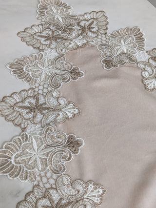 Beige Beauty with a Touch of Lace
