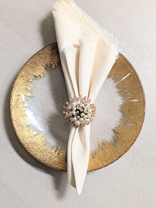 Pearl & Bead Napkin Rings for Elegant Dining
