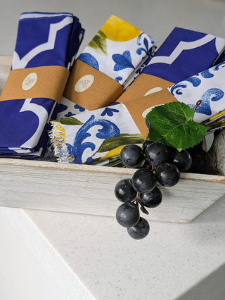 A Pop of Cobalt at the Table