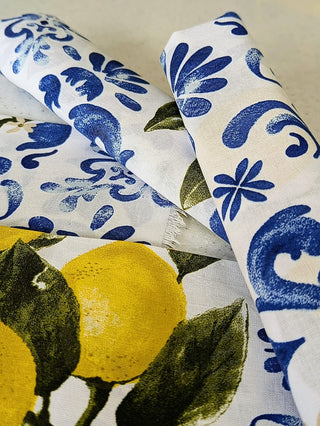 A Pop of Cobalt at the Table