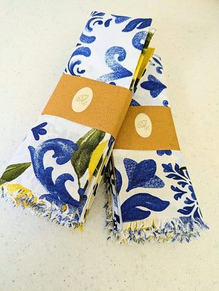 A Pop of Cobalt at the Table