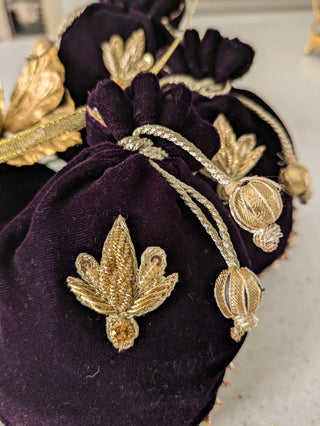Velvet Pouches Purple