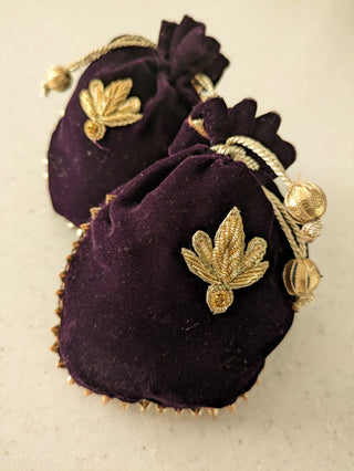 Velvet Pouches Purple